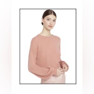 Alice and Olivia Rose Tan Cropped Cashmere Sweater Size XL